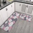thumbnail image 3 of Colorful Dalia Flowers Kitchen Rugs and Mats Sets Of 2,Kitchen Decoration Rugs,Rubber Backing Non-Slip Floor Mat for Sink Washable Waterproof Laundry Room Runner Rugs, 3 of 7