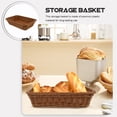 thumbnail image 3 of UPKOCH 1Pc Plastic Storage Basket Brown Fruit Snack Holder for Home and Office, 3 of 5
