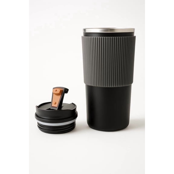 Black tall coffee cup