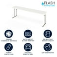 thumbnail image 3 of Flash Furniture 8' Rectangular Plastic Folding Training and Event Table, Black, 3 of 13