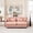 Pink, variant on U Shaped Sectional Couches for Living Room, Modular Sectional Sofa Cloud Couch with Ottoman, Deep Seat Loveseat Comfy Advanced Flannelette Oversized Sofa, Modern Couch with Armrests 4 Pillows (Brown)
