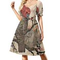thumbnail image 1 of Vestido de manga corta Gang Gang, vestido de traje de verano para mujer, vestido de noche de verano para mujer, vestidos de ceremonia para mujer, 1 of 7