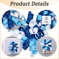 thumbnail image 4 of 8Pcs Blue Curly Gift Curly Ribbon Bows 4 Inch Polyester Royal Blue Self Adhesive Wrapping Twist Tie Grosgrain Ribbons Decor DIY, 4 of 9