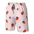 thumbnail image 5 of Kdxio Strawberry Pattern Mens Casual Shorts - Drawstring Summer Beach Sports Shorts for Men, 5 of 9