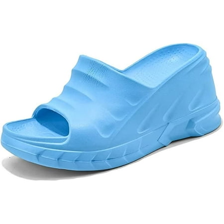 

Slippers for Women Sandals Non Slip Quick Drying Thick Sole 8CM Peep Toe Spa Beach Indoor&Outdoor Casual Fashion