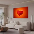 thumbnail image 3 of Love Hearts Canvas Poster Bedroom Decor Sports Landscape Office Room Decor Gift,Frame-style,12x18inch(30x45cm), 3 of 8