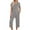 Gray, variant on Cavosen Womens Pajamas Button up Front Sets with Pocket 2 Piece Outfit Sets Capris Short Sleeve V-Neck Tops Nightwear Solid Homewear Lightweight Soft Sleepwear Fall Winter Clothes