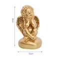 thumbnail image 4 of Estatua de ángel de Resina de 2 Piezas, Adorno Detaldo, Decoración, Estante de , Soledad Estatuilla de ángel, 4 of 7