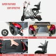 thumbnail image 6 of Remote Control Foldable Electric Mobility Scooter with Suspension for Senior, Lightweight 4 Wheels Electric Powered, 6 of 8