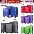 thumbnail image 1 of Expanable Spinner Wheel 3 Piece Luggage Set ABS Lightweight Suitcase with TSA Lock, 1 of 8