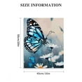 thumbnail image 3 of FCXZI Butterfly Bathroom Decor Wall Art Teal Wall Decor Butterfly Canvas Decorated Flower Prints Painting Artwork for Bathroom living room Bedroom  16x20in, 3 of 5