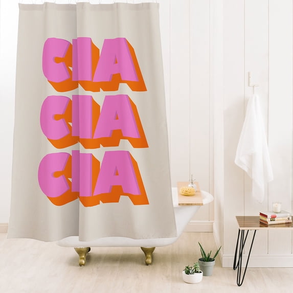 Society6 Showmemars Cha Cha Cha Shower Curtain 71" x 74"