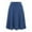 Blue, variant on Dpytoraw Women's Solid Color Casual High Waist Elastic Half Body Skirt Red L