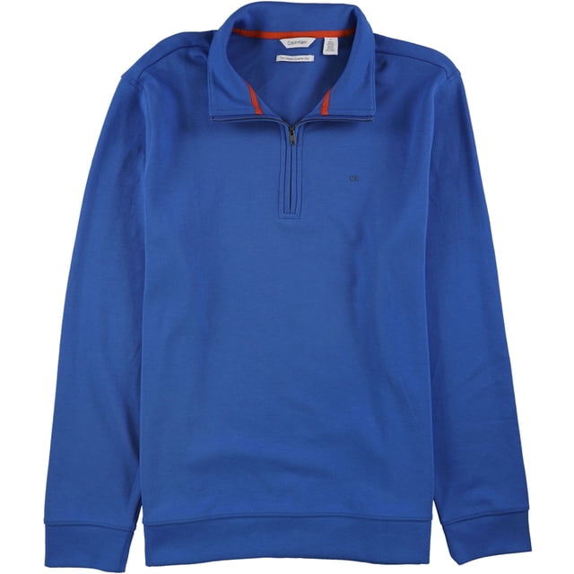 Calvin Klein New Essential Sudadera para Hombre, Azul, Mediano Calvin Klein Camisa de entrenamiento