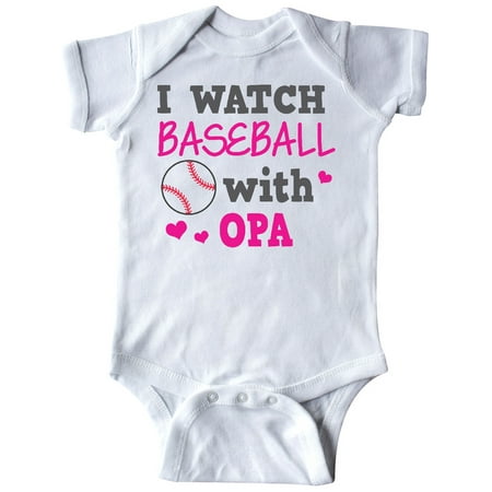 

Inktastic I Watch Baseball with My Opa Gift Baby Boy or Baby Girl Bodysuit