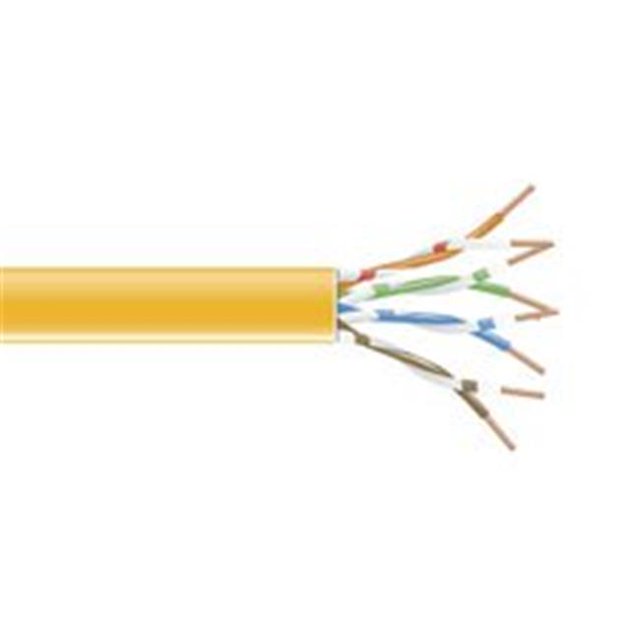 GigaTrue 550 CAT6 550-MHz Stranded Bulk PVC Cable - 24 AWG, Orange - 1000 ft.