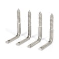 thumbnail image 5 of Tornillos con gancho en L de 6 mm, tornillos de ángulo recto (paquete de 10), autorroscantes de ángulo galvanizado, 5 of 5