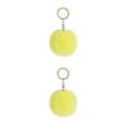 thumbnail image 3 of Inteprter Fuzzy Ball Llavero Llaveros Conveniente Multi-colores Llaveros Mujeres para Niños Adultos Ancianos Estudiantes Amarillo 5 cm Amarillo 5cm 2piezas, 3 of 6
