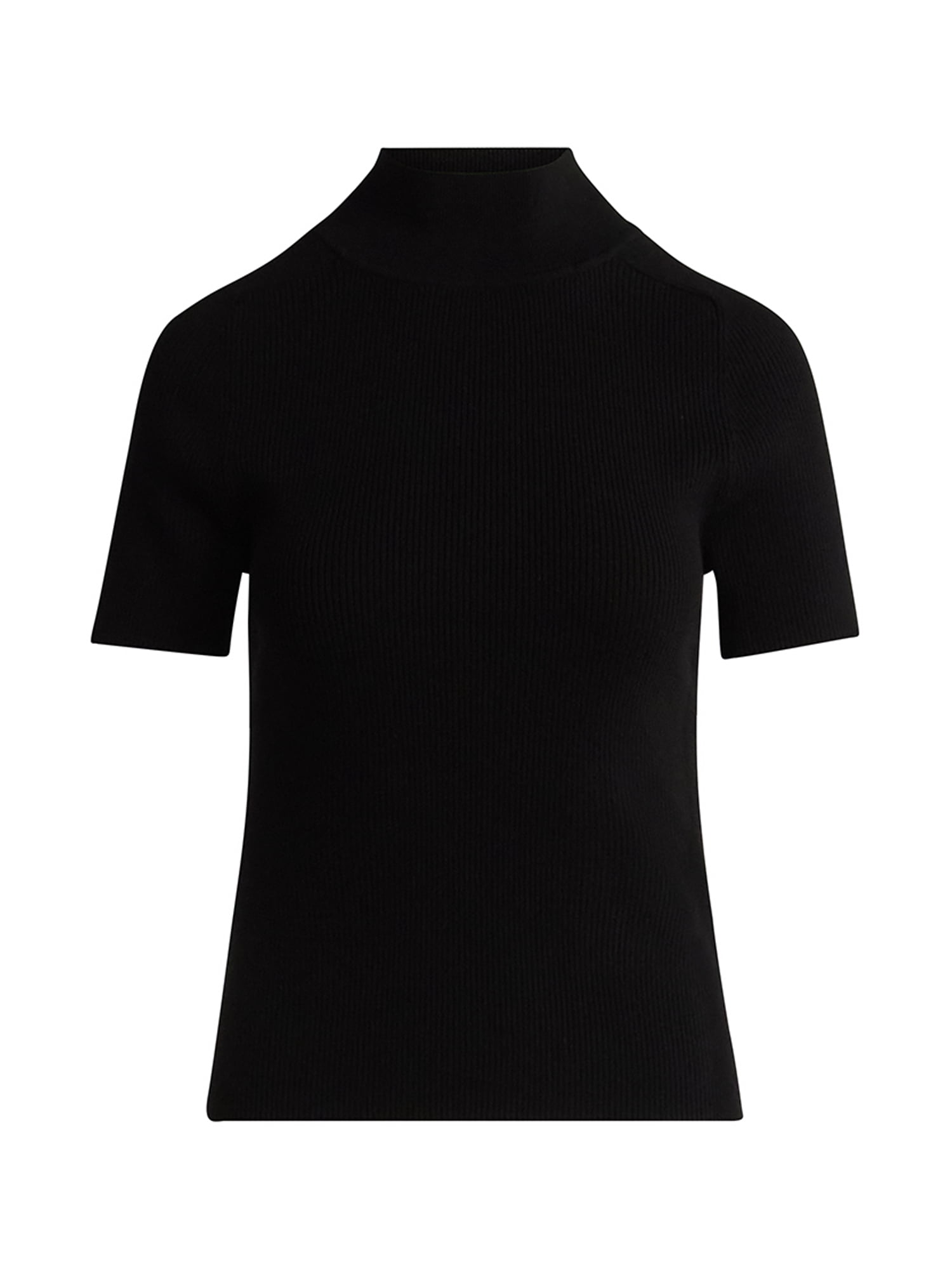 Free Assembly Women's Cozy Yarn Mock Neck Sweater with Short Sleeves, Lightweight, Sizes XS-XXL