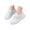 White, variant on YunPes Unisex Kids Skate Shoes Hook & Loop Bungee Straps Sneakers Casual Comfortable Low-Top Sport Shoes for Preschoolers & Toddler