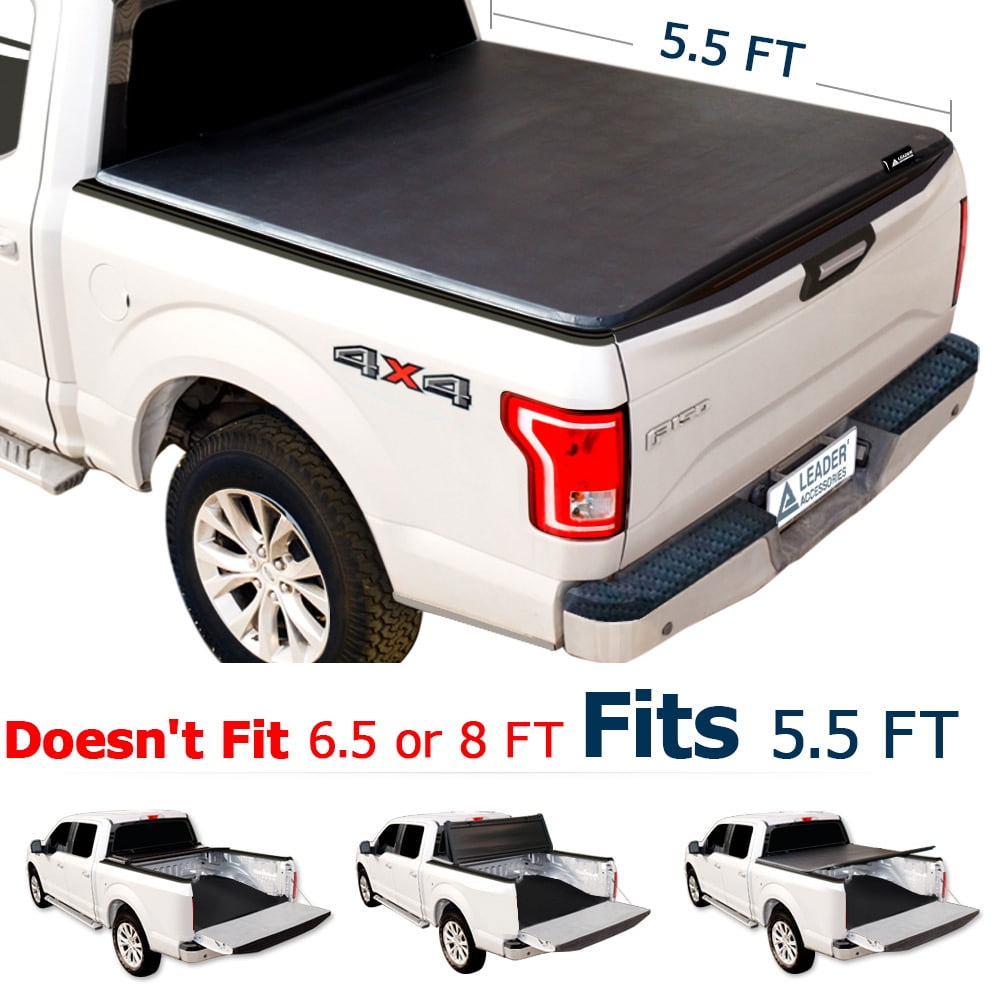 OEDRO Upgraded Tri-Fold Truck Bed Tonneau Cover Compatible with 2015-2020 Ford F-150 F150 5.5 Feet Bed Styleside 