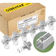 thumbnail image 1 of GZBEVITAR Spring Channel Nut and Bolt - 1/2" x 15/16" for 1-5/8" Strut Channel. Strut Channel Spring Nut 1/2"-13 with Thickened Galvanized Plating (1, 1 of 7