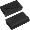 thumbnail image 3 of Omlopp Women's Evening Bag Pleated Envelope Clutch Handbag Wedding Party Bridal Purse-Black, 3 of 7