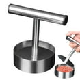 thumbnail image 5 of Harmtty Professional Stainless Steel Burger Press with Ergonomic Handle – Non-Stick Meat Patty Maker for Grilling, BBQ, or Indoor Cooking – Ensures Even Thickness & Effortless Cleaning, 5 of 7