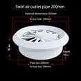 thumbnail image 2 of Pour Évent d'Air Rond en ABS Durable : Contrôle du Flux d'Air Réglable, Facile à Installer, 2 of 12