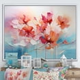 thumbnail image 1 of Designart Romantic Landscape Oversized framed wall art decor, Romantic Landscape framed wall Art, Abstract Romantic Flowers composition , Multi-Color Traditional White Framed Wall Art, 1 of 5