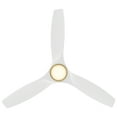 thumbnail image 4 of Skylark 54" Soft Brass/Matte White Dimmable LED Smart Ceiling Fan with Remote Control, 4 of 9