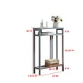 thumbnail image 4 of Kings Brand Furniture Bisbee Wood Console Table with 2 Open Storage Shelves (Grey), 4 of 6