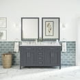thumbnail image 2 of Ove Decors Tahoe II 60 W x 21" D Freestanding Bathroom Vanity with Double Sink, Dark Charcoal, 2 of 22