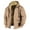 Khaki, variant on Men's Hooded Jacket for Autumn Winter Warmth Comfortable Casual Outerwear Sports Coat Fashion Trend Workwear Men's Trench Coat Plus Size Winter Cardigan for Men