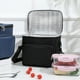 thumbnail image 2 of Fiambrera - Elegantes bolsas térmicas para el almuerzo para adultos, hombres y mujeres - Bolsas térmicas de gran capacidad para el almuerzo para el trabajo, elegante color gris, 2 of 8