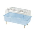thumbnail image 4 of Vaveren Clear Hamster Cage Cute Small Pets Habitat Pet Enclosure Mice Hedgehog Rats blue, 4 of 8
