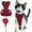 Red, variant on DMISOCHR Cat Harness and Leash Set Escape Proof Cat Vest Harness for Outdoor