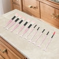 thumbnail image 5 of Unique Bargains 10 Pcs Mermaid Makeup Brush Set for Bathroom Pink Plastic Handle Nylon Hair, 5 of 5