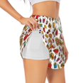 thumbnail image 3 of Lsque Hot Dog Pizza Printed Women's Running Shorts with Liner Pockets,Elastic Quick Dry Workout Athletic Gym Yoga Shorts,Womens High Waist Shorts-Small, 3 of 9