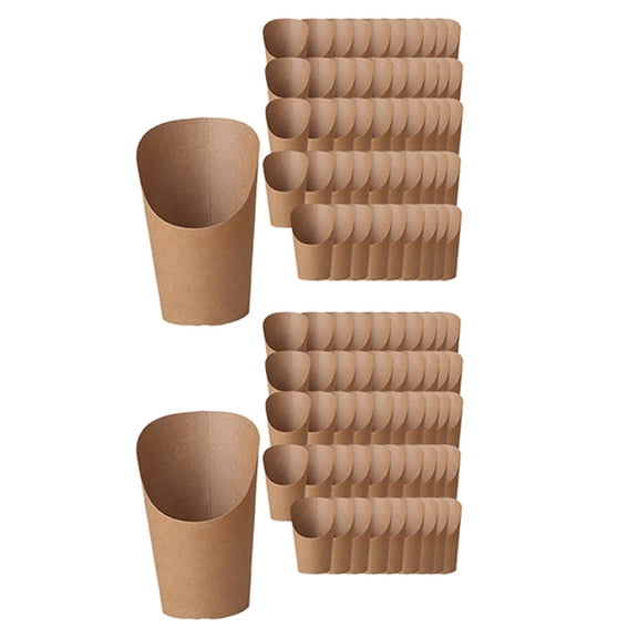 2x Soporte para patatas , soporte para vasos de papel Kraft, vaso de papel desechable, vasos inclinados para chips, vas , de Zulema Porta Papas Fritas