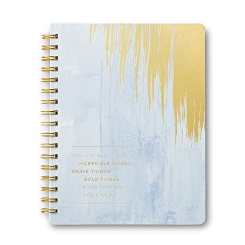 Cuaderno en Espiral Estás Aquí para Hacer Cosas Increíbles - 192 Páginas Rayadas, Reglas Universitarias, 7.25 x 9.25