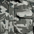 thumbnail image 2 of BRANDIT INDIVIDUAL WEAR Adult Male Rugged Long Sleeve Shirt, Color: Gray Camo, Size: XXL, 2 of 7