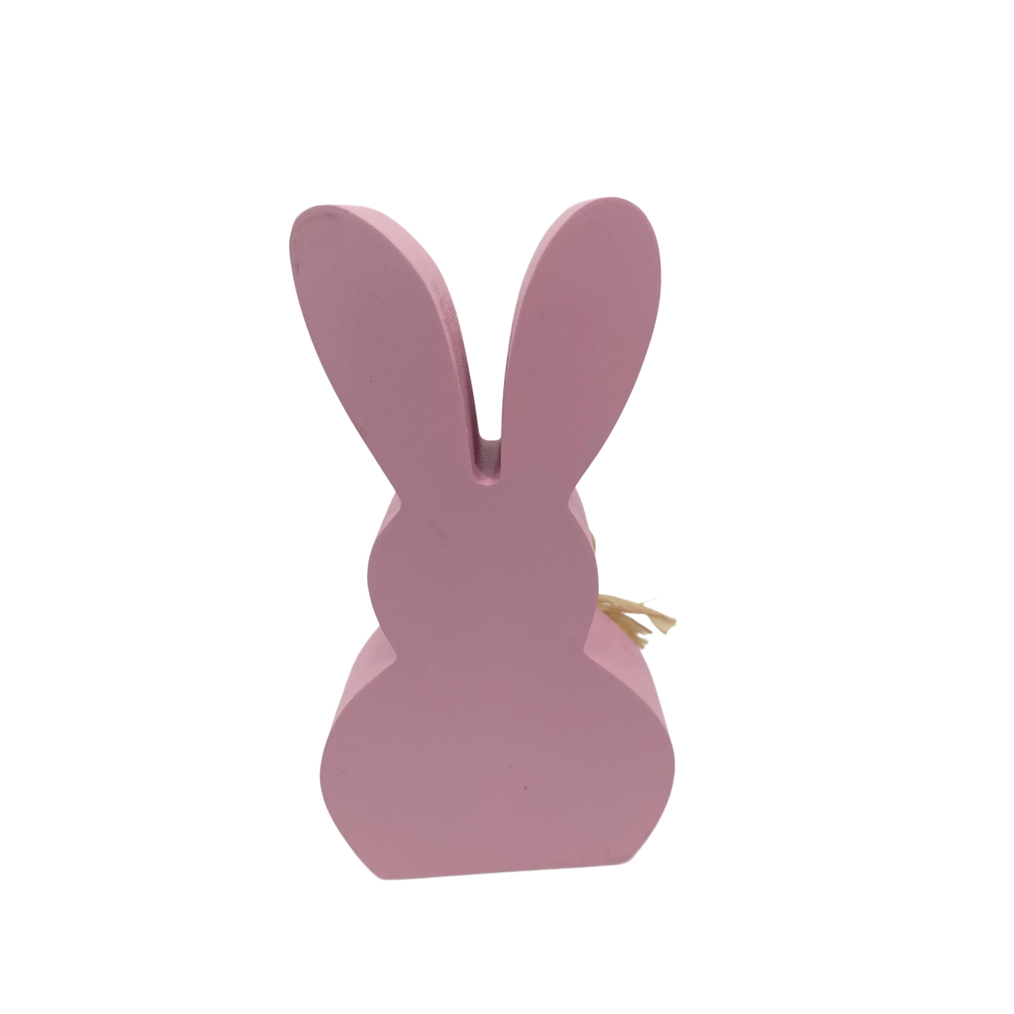 Way to Celebrate Pink Wood Bunny