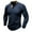 Dark Blue, variant on Tuphregyow Men's Travel Henleys Neck Ribbed Shirts Trendy Solid Fashion Dressy Leisure with Pocket Tunic Long Sleeve Office Tops Office Outdoor Elastic Blouse New Style Dark Blue S