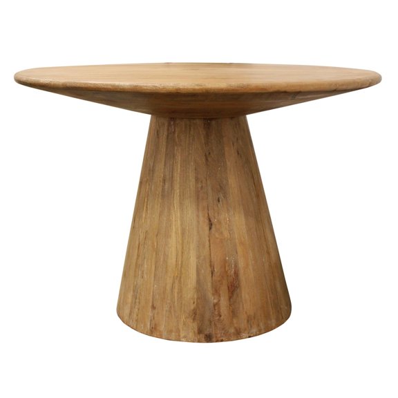 Jaden 42" Round Farmhouse Solid Wood Dining Table in Natural