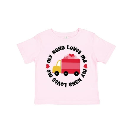

Inktastic My Nana Loves Me Valentine Gift Toddler Boy or Toddler Girl T-Shirt