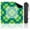 Color 1, variant on Mahjong Mat 31.5" x 31.5" Geometric Floral Seamless Teal Loops Lime Green Petal Shapes Non-Slip Noise Reduction American Mahjong Tiles Table Cover for Dominoes Poker Card Board Games Gift