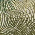 thumbnail image 2 of 20 X 14 Inch Embroidered Pillow with Palm Leaf Design, White and Green- Saltoro Sherpi, 2 of 5