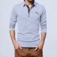 thumbnail image 1 of pstuiky camisas de manga larga para hombre, Camisa informal holgada de manga larga con solapa y botones a rayas para hombre camisetas de hombre xxxxl, 1 of 6