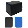 thumbnail image 1 of Card Storage Protectores Tarjetas de tarjetas de juego TCG Premium PU azul interior, 1 of 8